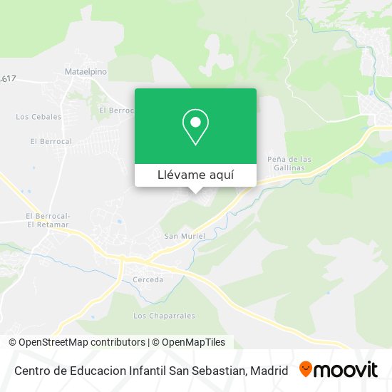 Mapa Centro de Educacion Infantil San Sebastian