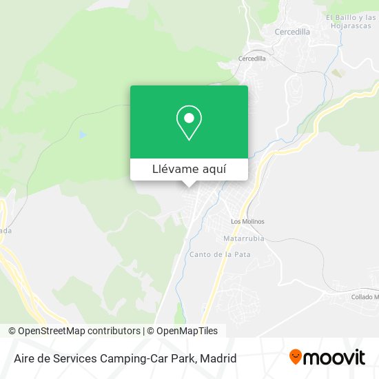 Mapa Aire de Services Camping-Car Park