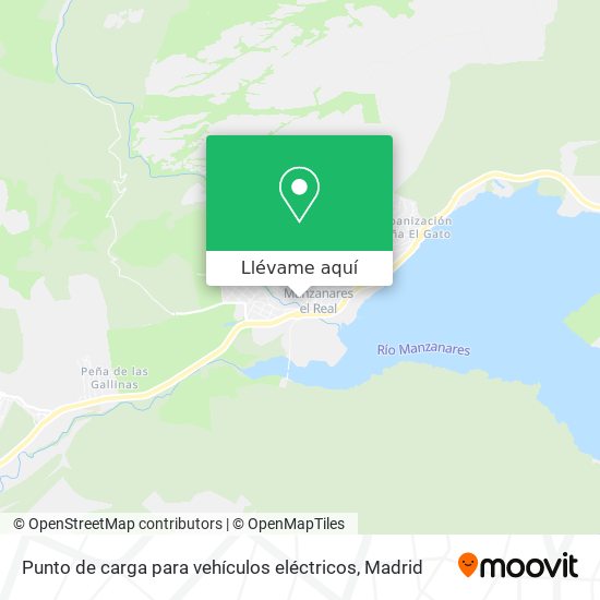 Mapa Punto de carga para vehículos eléctricos