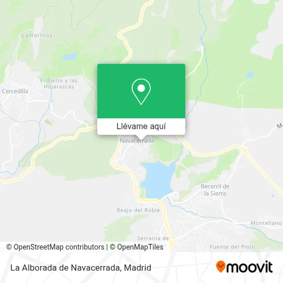 Mapa La Alborada de Navacerrada