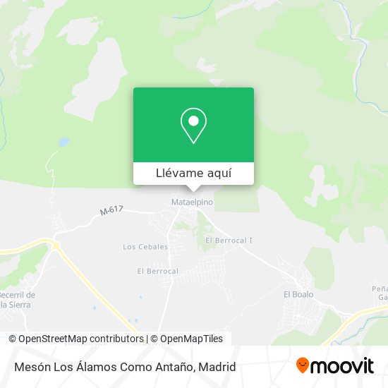 Mapa Mesón Los Álamos Como Antaño