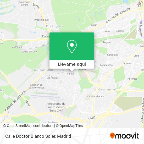 Mapa Calle Doctor Blanco Soler