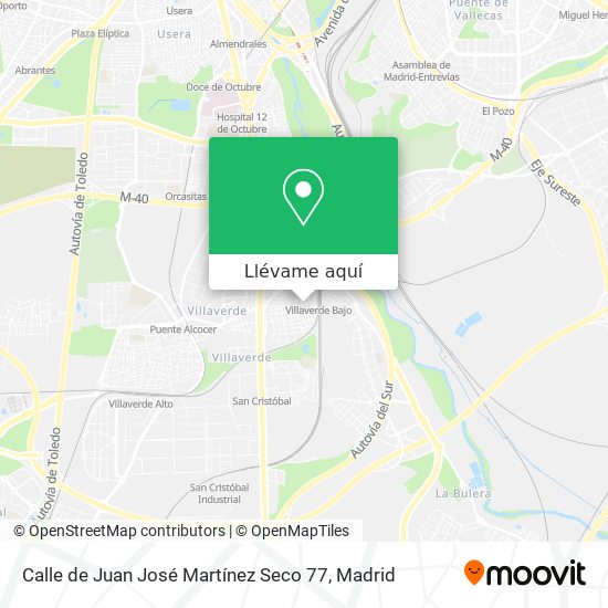 Mapa Calle de Juan José Martínez Seco 77