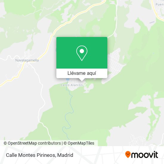 Mapa Calle Montes Pirineos
