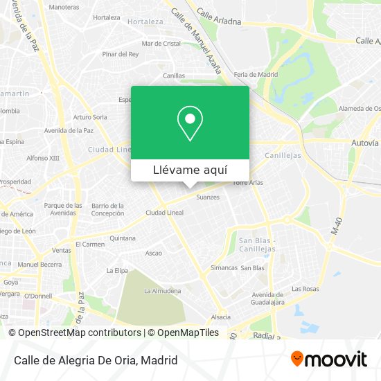 Mapa Calle de Alegria De Oria
