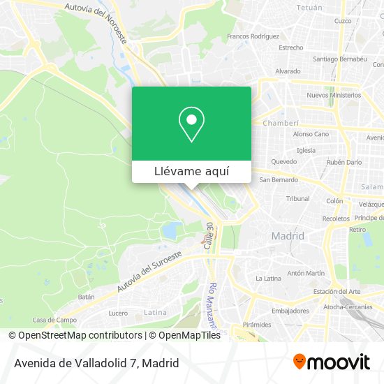 Mapa Avenida de Valladolid 7