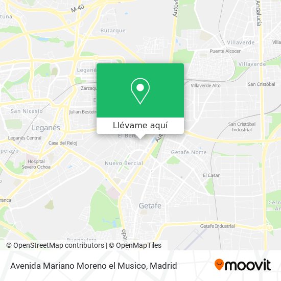 Mapa Avenida Mariano Moreno el Musico