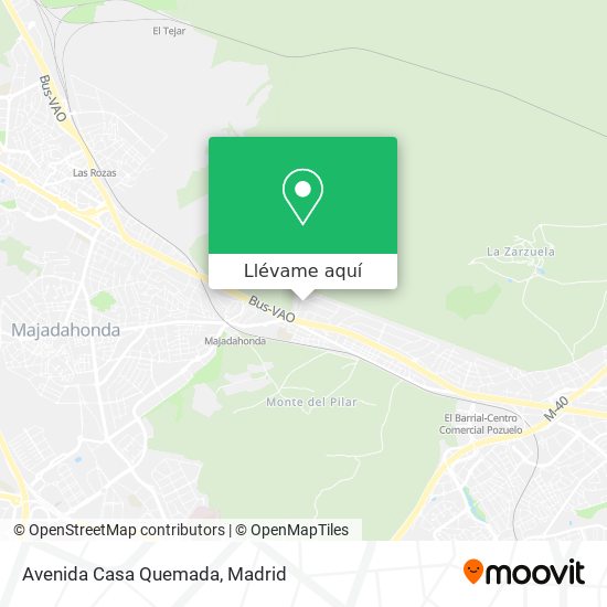 Mapa Avenida Casa Quemada