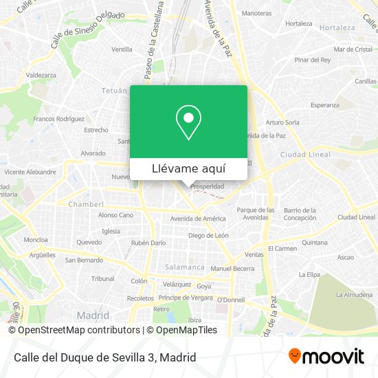 Mapa Calle del Duque de Sevilla 3