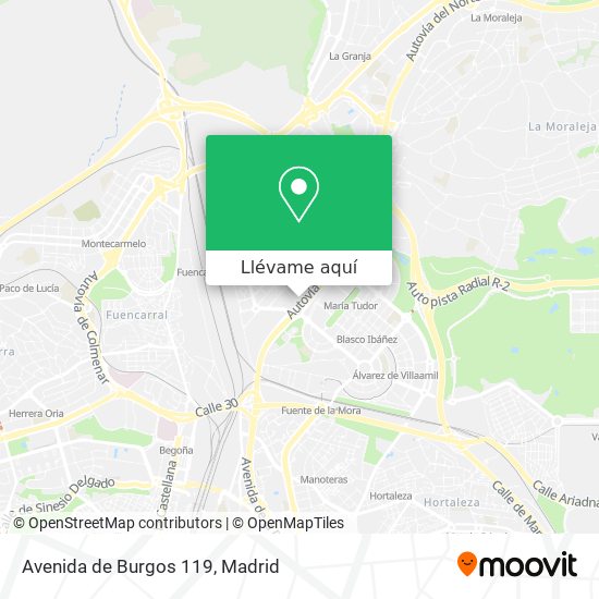Mapa Avenida de Burgos 119