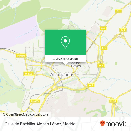 Mapa Calle de Bachiller Alonso López