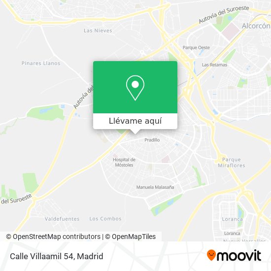 Mapa Calle Villaamil 54