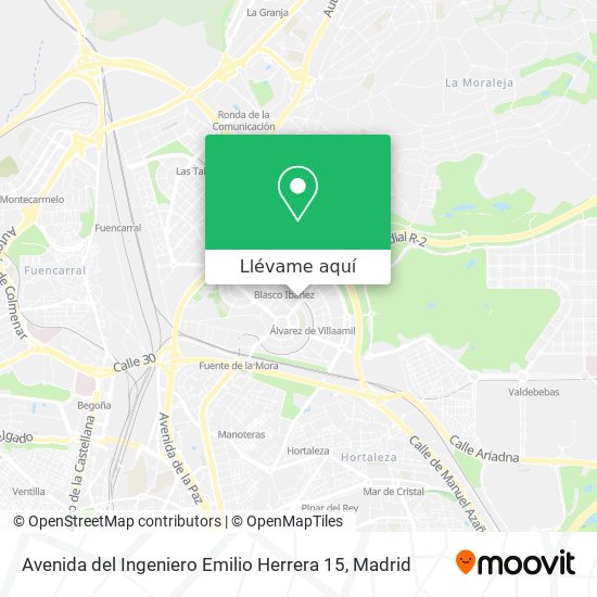 Mapa Avenida del Ingeniero Emilio Herrera 15