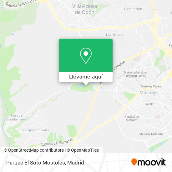 Mapa Parque El Soto Mostoles