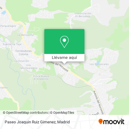 Mapa Paseo Joaquin Ruiz Gimenez