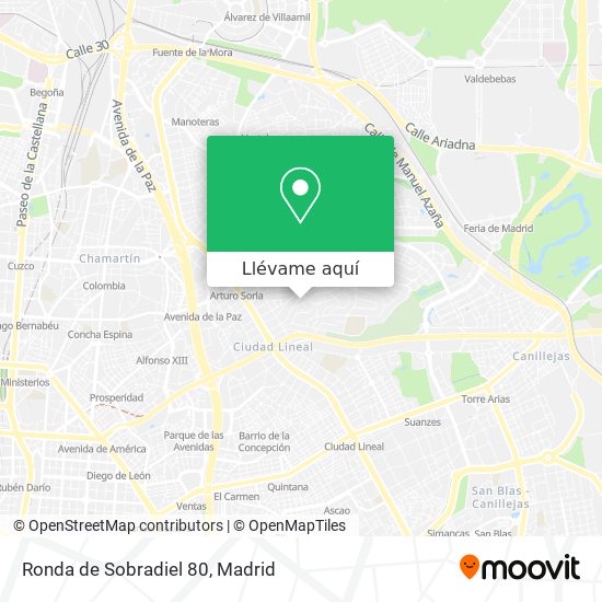 Mapa Ronda de Sobradiel 80