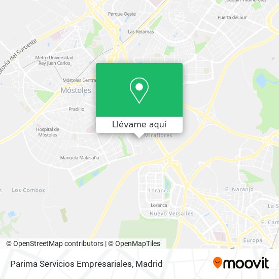 Mapa Parima Servicios Empresariales