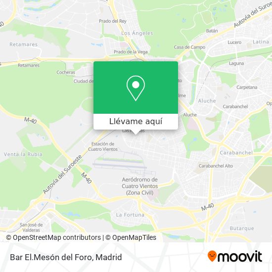 Mapa Bar El.Mesón del Foro