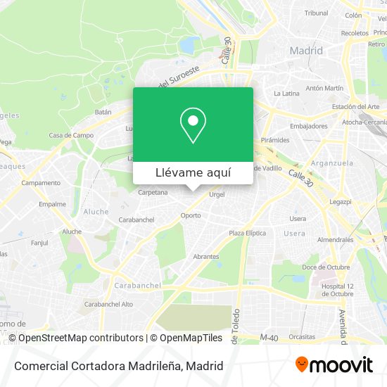 Mapa Comercial Cortadora Madrileña