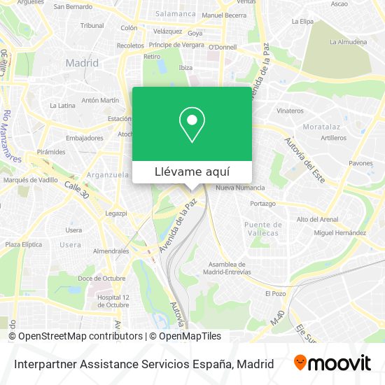 Mapa Interpartner Assistance Servicios España