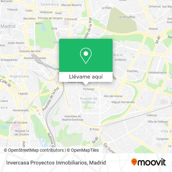 Mapa Invercasa Proyectos Inmobiliarios