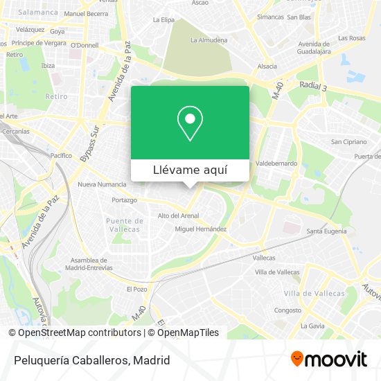 Mapa Peluquería Caballeros