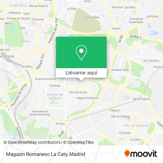 Mapa Magazin Romanesc La Caty