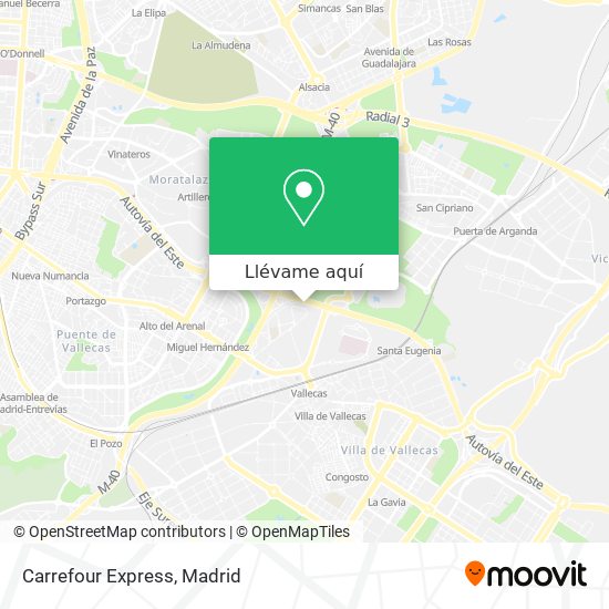 Mapa Carrefour Express