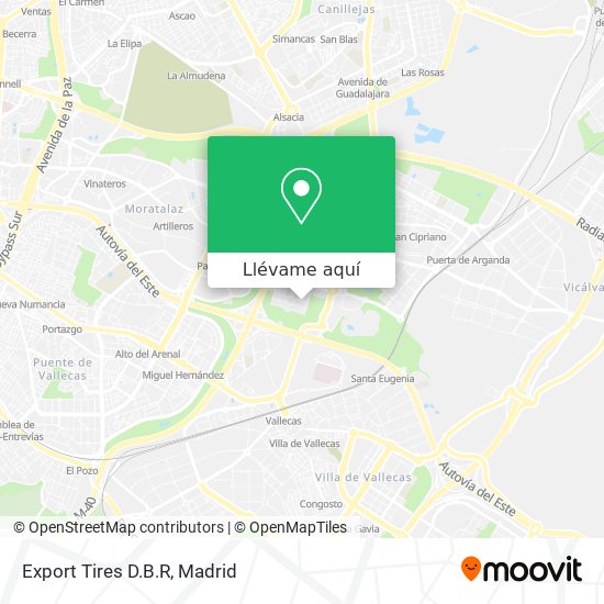 Mapa Export Tires D.B.R