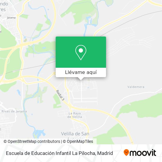 Mapa Escuela de Educación Infantil La Pilocha