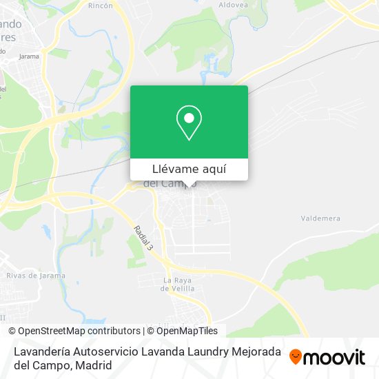 Mapa Lavandería Autoservicio Lavanda Laundry Mejorada del Campo