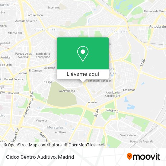 Mapa Oidox Centro Auditivo