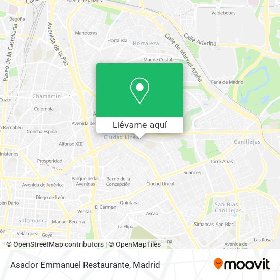Mapa Asador Emmanuel Restaurante