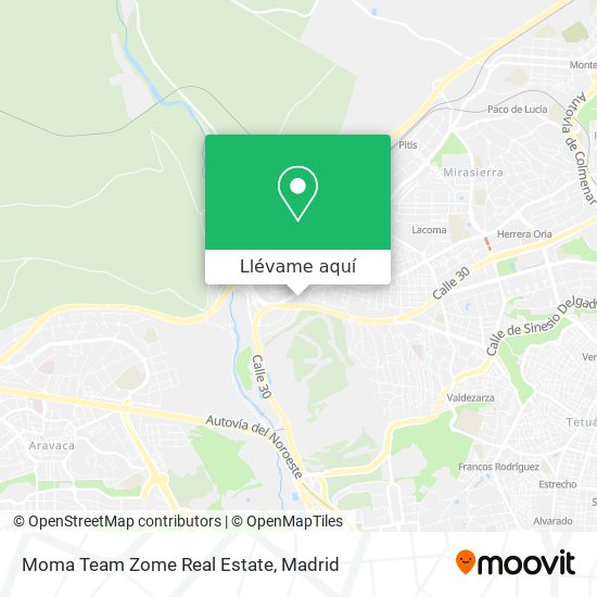 Mapa Moma Team Zome Real Estate