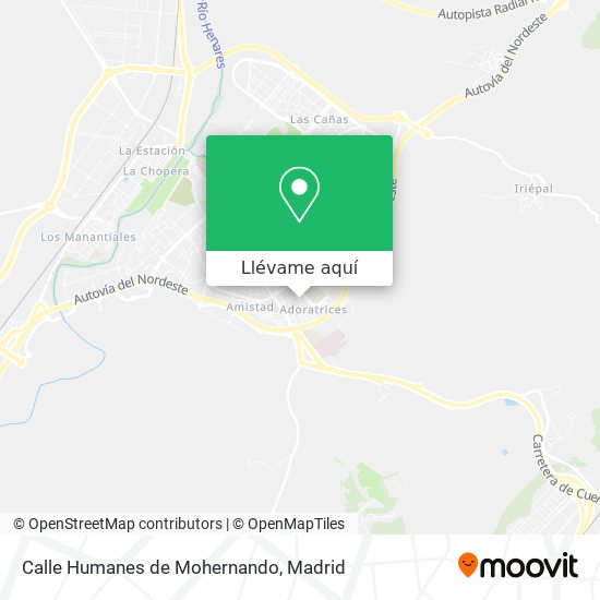 Mapa Calle Humanes de Mohernando