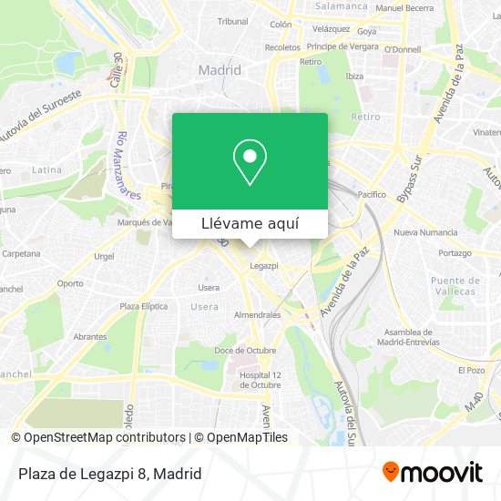 Mapa Plaza de Legazpi 8