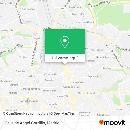 Mapa Calle de Angel Gordillo
