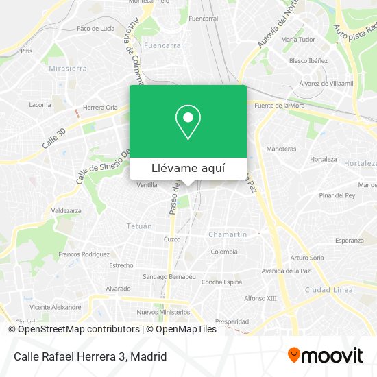 Mapa Calle Rafael Herrera 3