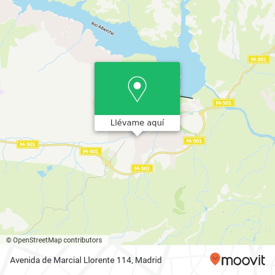 Mapa Avenida de Marcial Llorente 114
