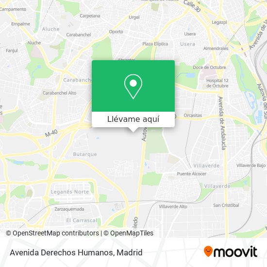 Mapa Avenida Derechos Humanos