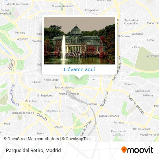 Mapa Parque del Retiro