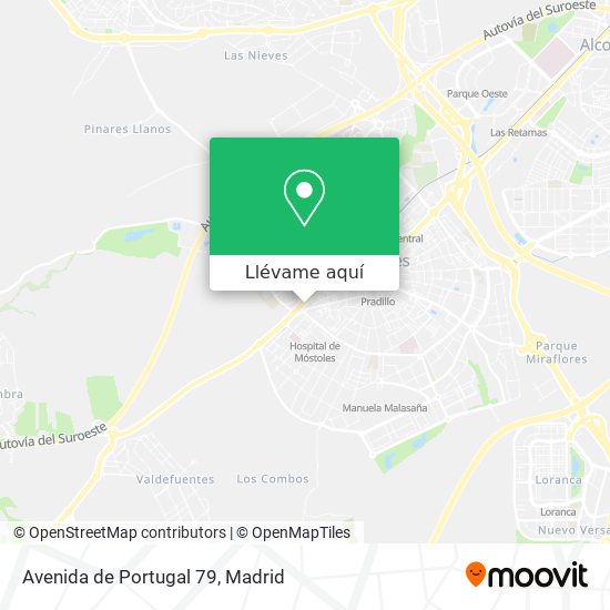 Mapa Avenida de Portugal 79