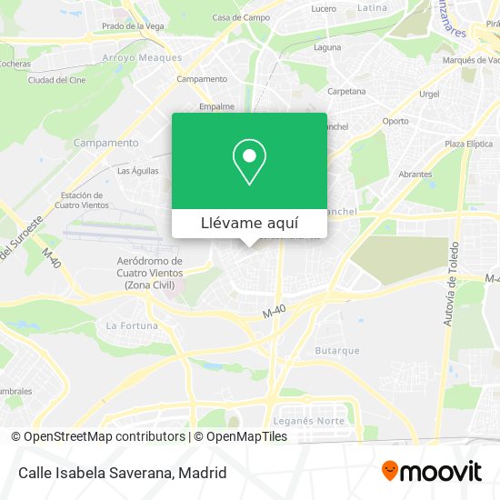 Mapa Calle Isabela Saverana