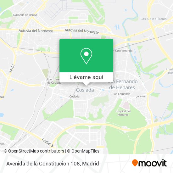 Mapa Avenida de la Constitución 108