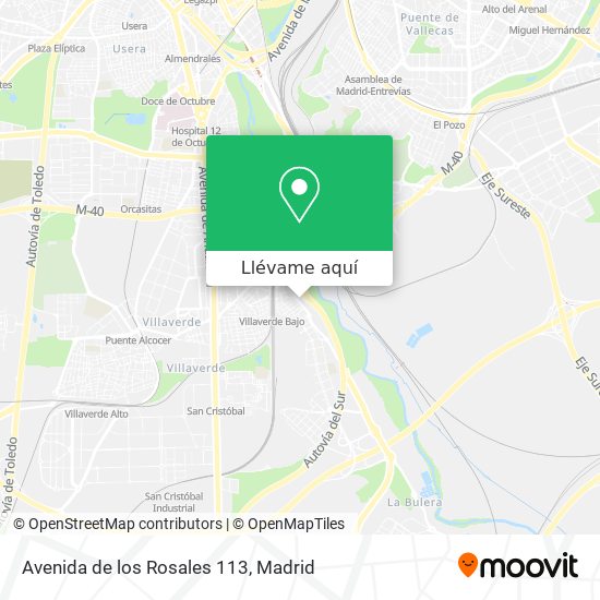 Mapa Avenida de los Rosales 113