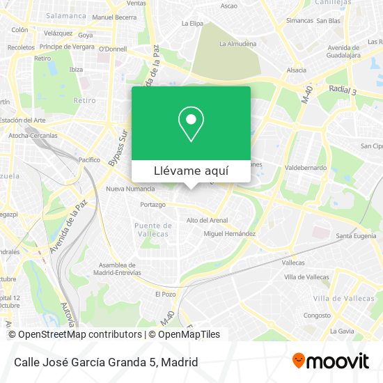 Mapa Calle José García Granda 5
