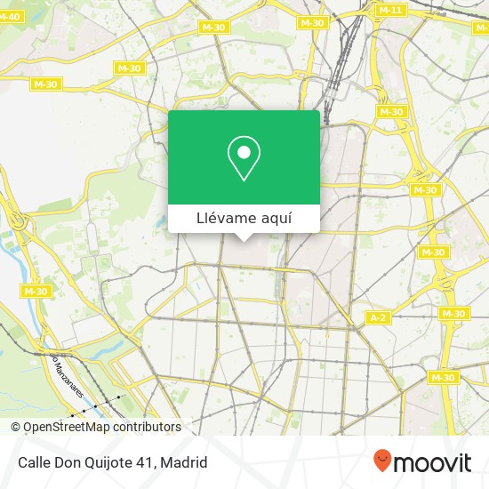 Mapa Calle Don Quijote 41