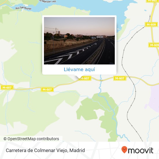 Mapa Carretera de Colmenar Viejo