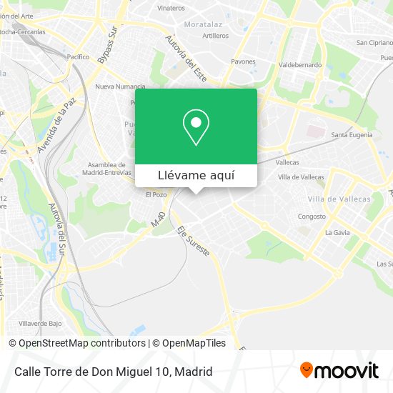 Mapa Calle Torre de Don Miguel 10