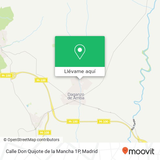 Mapa Calle Don Quijote de la Mancha 1P